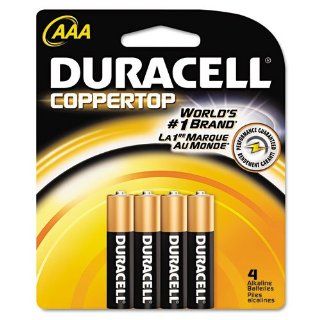 Duracell   Coppertop Alkaline Batteries, AAA, 4/Pack   Sold As 1 Pack   Features DuraLock Power PreserveTM technology. Electronics