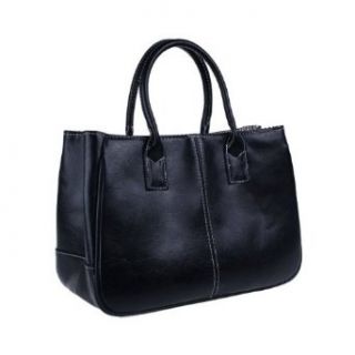 Ecosusi Deluxe Concise Pu Leather Handbag Simple Classic Handbag Women Tote Bag Top Handle Handbag (Royal Blue) Black Nylon Handbag Shoes