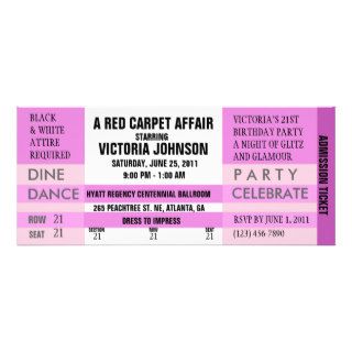 Admission Ticket Invite [Pink]
