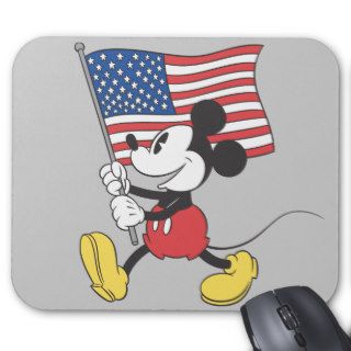 Patriotic Mickey Mouse Mouse Pads