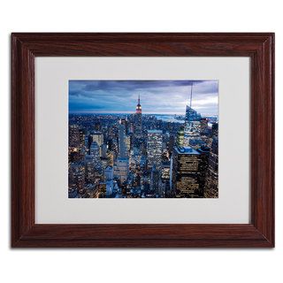 Yakov Agani 'New York City, NY' Framed Matted Giclee Art Trademark Fine Art Canvas