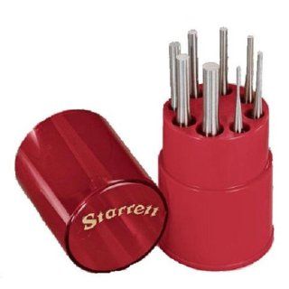 Starrett S565WB Drive Pin Punch 8 Piece Set, 1/16" 5/16" Pin Diameters, 4" Overall Length, In Plastic Case Hand Tool Pin Punches