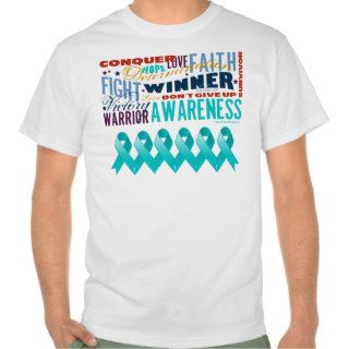 Peritoneal Cancer Inspirational Words T Shirt