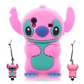 I Need's Pink 3d Stitch Soft Silicone Case Cover for Samsung Galaxy Ace S5830 S5830i I579 with 3D Stitch Stylus Pen NEW pink Cell Phones & Accessories