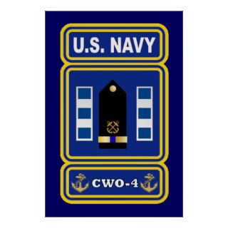 US Navy Chief Warrant Officer 4 Posters