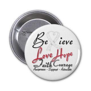 Mesothelioma Believe Heart Collage Pin
