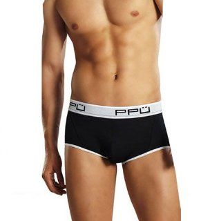 The PPU Scoop Back Detail Boxer Sexy Men's Underwear   Black & Original Artwork Chinese Love Spell Symbol Pocket Card Gift Set Health & Personal Care