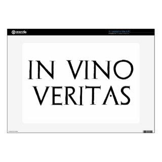 In Vino Veritas Decal For 15" Laptop