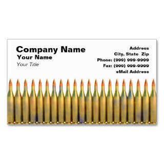 Ammunition Against White Background Business Card