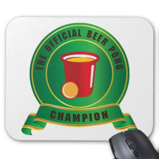 Beer Pong Champion Mouse Pad