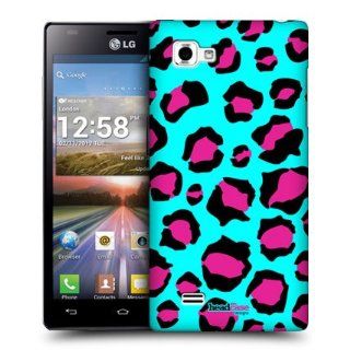 Head Case Designs Cyan Leopard Mad Prints Hard Back Case Cover For LG Optimus 4X HD P880 Cell Phones & Accessories