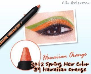 [2012 New] Clio Gelpresso Waterproof Pencil Gel Eyeliner   Pop color #9 Hawaiian Orange  Eye Liners  Beauty