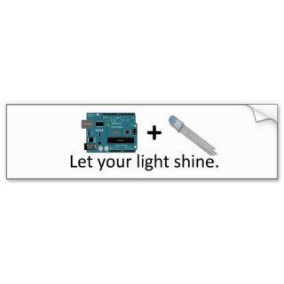 Arduino + RGB LED  Inspiration Bumper Stickers