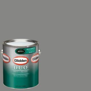 Glidden DUO 1 gal. #GLN46 01E Seal Grey Eggshell Interior Paint with Primer GLN46 01E
