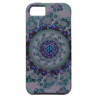 Jeweled Celtic Fractal Mandala iPhone 5 Cases