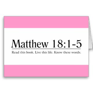 Read the Bible Matthew 181 5 Greeting Cards