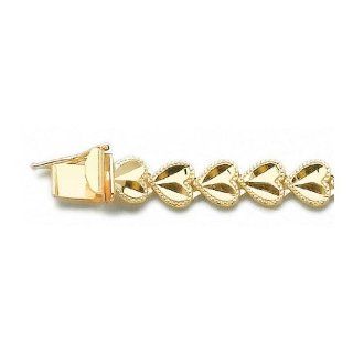 Gold Fashion Brclts Bracelet Heart Link Bracelet D C W Lobster Clasp Million Charms Jewelry