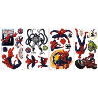 10 in. x 18 in. Spiderman   Ultimate Spiderman 22 Piece Peel and Stick Wall Decals RMK1795SCS