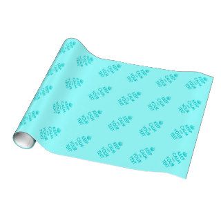Turquoise Keep Calm wrapping paper  Personalized