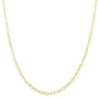 14 Karat Yellow Gold 2.1 mm Solid Textured Rolo Link Chain (18 Inch) Jewelry