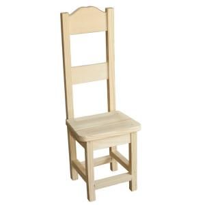 Houseworks Unfinished Wood Decor Decorative High Back Chair 94604