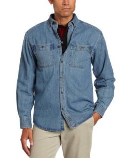 Wolverine Men's Sledgehammer Hickory Shirt, Blue, XX Large Button Down Shirts Clothing