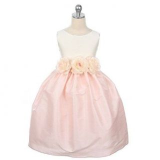 Sweet Kids Girls Ivory Pink Flower Girl Dress 6 12M Special Occasion Dresses Clothing