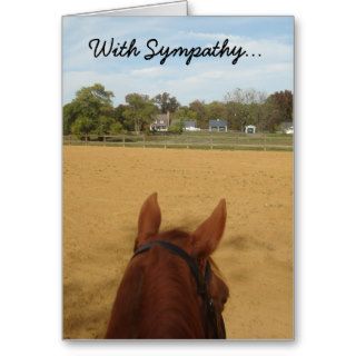Sympathy Card    Loss of Horse
