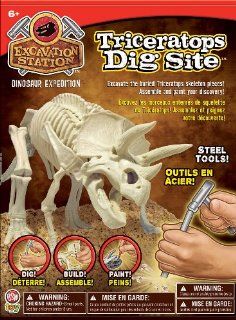 BSW Toy Excavation Station Triceratops Dig Site Toys & Games