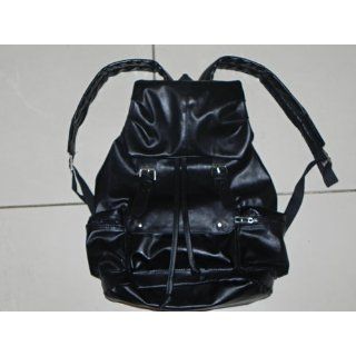 AM Landen Soft PU Leather Like Material Backpack School Bag Travel Bag Clothing