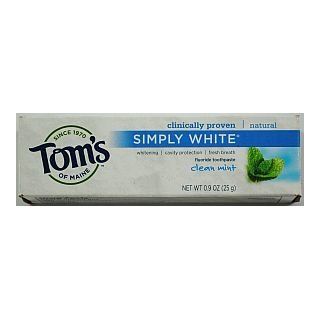 Toms of Maine Simply White Flouride Toothpaste   Clean Mint  Tom S Of Maine Simply White  Grocery & Gourmet Food