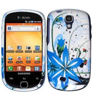 Blue Splash Protector Hard Case Cover for Samsung Gravity Smart T589 Cell Phones & Accessories