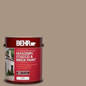 BEHR Premium 1 gal. #MS 24 River Stone Flat Interior/Exterior Masonry, Stucco and Brick Paint 27201