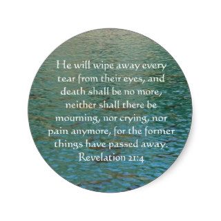 Inspiration and Strength Bible Verse Revelation 21 Stickers