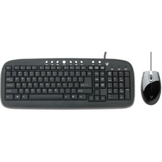V7 CK0M1 6N6 Multimedia Keyboard and Mouse V7 Keyboard/Mice Sets