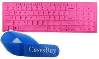 Acer Aspire V3 571G/V3 551G/V3 771G Keyboard Protector Skin Cover US Layout Hot Pink + Free Velcro Cable Tie from CasesBuy Computers & Accessories