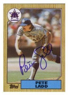 Pete Ladd Auto Signed 1987 Topps Card #572 JSA Q at 's Sports Collectibles Store