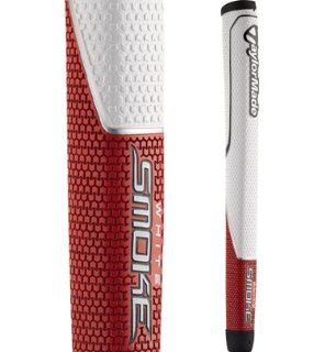 TaylorMade White Smoke Putter Grip( COLOR White/Red, CORE SIZE.590 Inches )  Golf Club Grips  Sports & Outdoors
