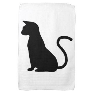 Cat Silhouette Towel
