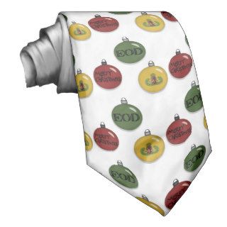 EOD Different Christmas Ornaments Neck Tie