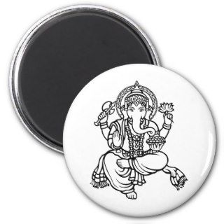 Ganesh ~ Hindu Buddhist Deities Fridge Magnet