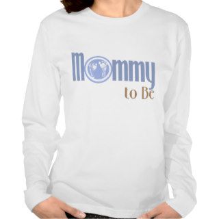 Mommy to be blue tee shirts