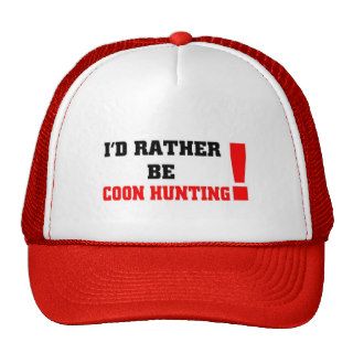 I'd rather be coon hunting mesh hat
