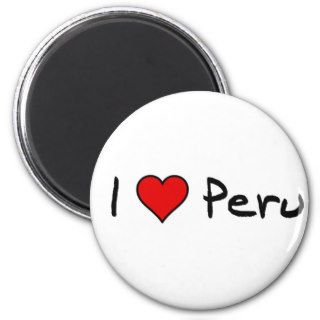 I love Peru Magnets