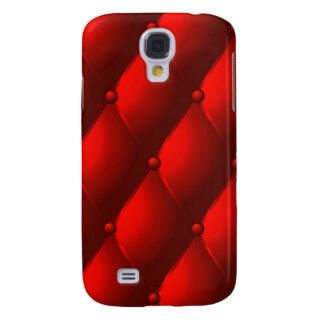 Red Quilted Faux "Leather" Samsung Galaxy S4 Cases