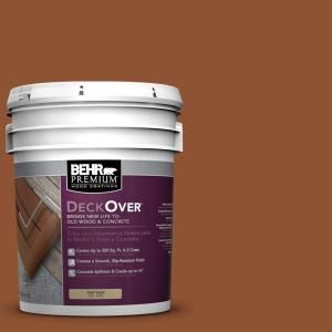 BEHR Premium DeckOver 5 gal. #SC 122 Redwood Naturaltone Wood and Concrete Paint 500005