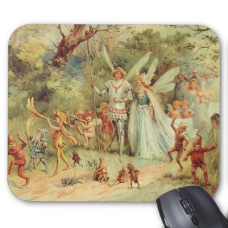 Vintage Marriage of Thumbelina and Prince Mousepad