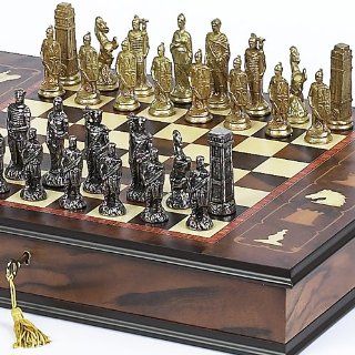 Lorenzini Chessmen & Napoli Chess Board/Case From Italy Toys & Games