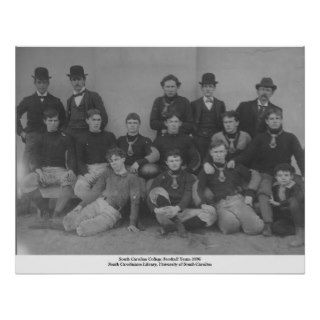 South Carolina College Football Team 1896 Posters