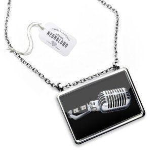 Necklace "Classic Mic / Microphone, Music"   Pendant with Chain   NEONBLOND NEONBLOND Necklace Jewelry